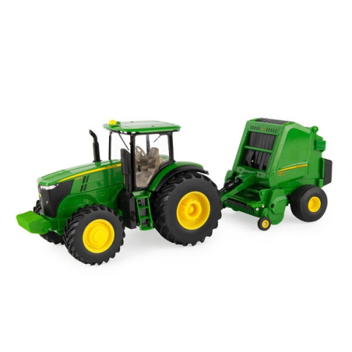ERTL  1:32 7270R Tractor With 560R Round Baler