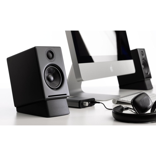 Audioengine DS1 Desktop Speaker Stands – Vibration Damping, Tilted Silicone Stands for A1, A2+, HD3 or Similar Speakers