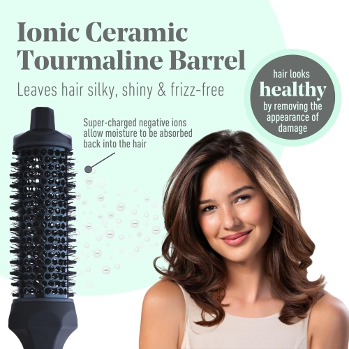 MINT Extra-Long 1.6 Inch Thermal Brush for Natural Volume & Waves