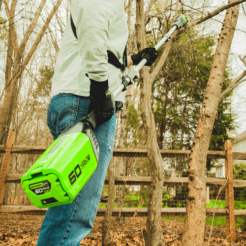 Greenworks 60V 10" Brushless Polesaw, Battery and Charger Not Included