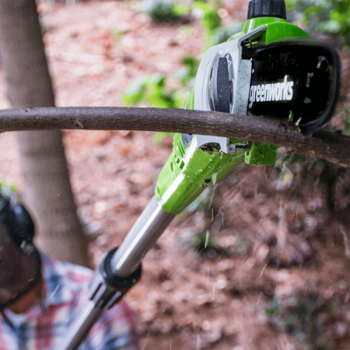 Greenworks 60V 10" Brushless Polesaw, Battery and Charger Not Included
