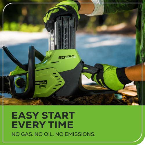 Greenworks 60V 16" Brushless Chainsaw, Battery and Charger Not Included