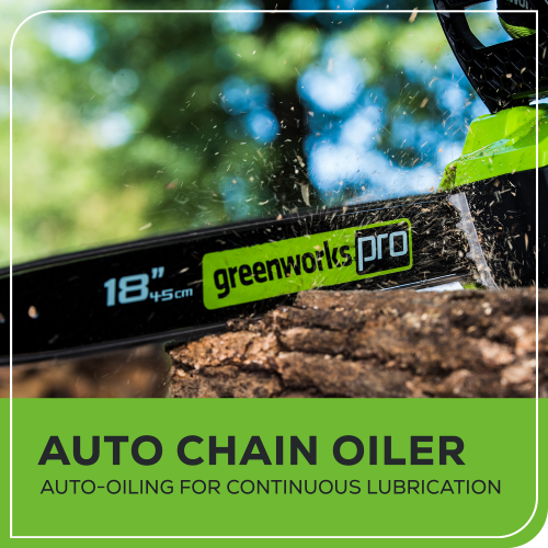 Greenworks 60V 16" Brushless Chainsaw, Battery and Charger Not Included