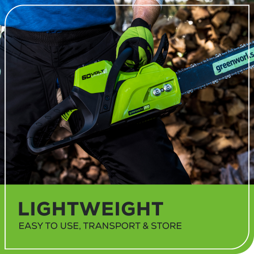 Greenworks 60V 16" Brushless Chainsaw, Battery and Charger Not Included