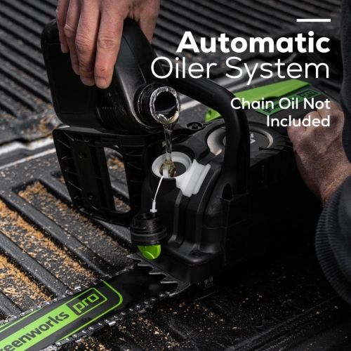 Greenworks 80V 18" Gen II Chainsaw, 4.0Ah Battery and Rapid Charger Included