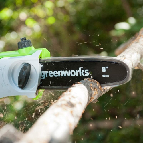 Greenworks 40V 8" Pole Saw, 2.0Ah Battery and Charger Included - 1400017