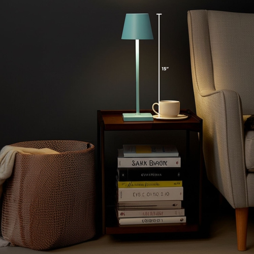 Abbott Trilite Classic Shade LED Table Lamp, Rechargeable Cordless Light, Modern Eco-Friendly LED Illumination Portable Lighting for Desk or