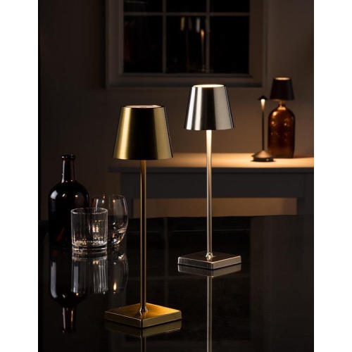 Lampe de table Abbott Trilite Classic Shade LED, lampe rechargeable sans fil, éclairage moderne écologique portatif LED pour bureau ou table de