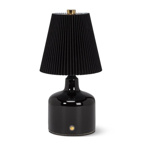 Abbott |Small LED Lamp w/Pleated Shade- 8.5"H- Black