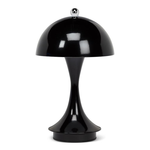 Abbott Trilite Dome Shade LED Lamp, Modern Rechargeable Table Lamp with USB Powered, Mushroom Design for Bedroom, Living Room, or Reading Nook, 10",