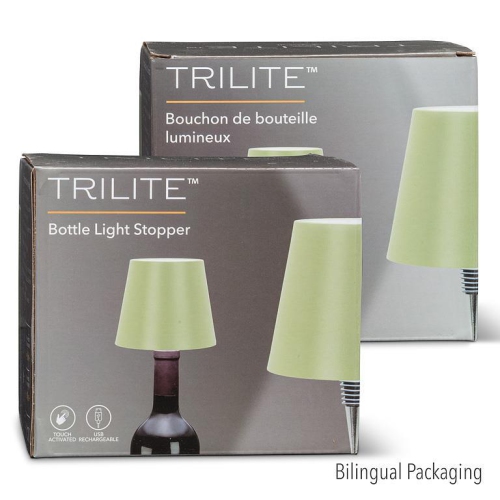 Abbott |Classic Shade LED Bottle Stopper Light- 5"H- Green