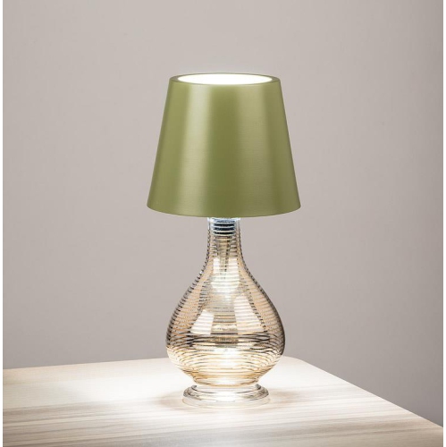 Abbott |Classic Shade LED Bottle Stopper Light- 5"H- Green