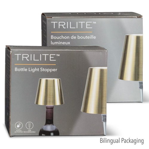 Abbott |Lampe pour bouchon de bouteille Shade LED classique - 5&nbsp;po haut. - Doré