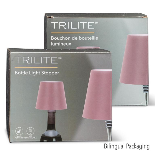 Abbott |Classic Shade LED Bottle Stopper Light- 5"H- Magenta Pink