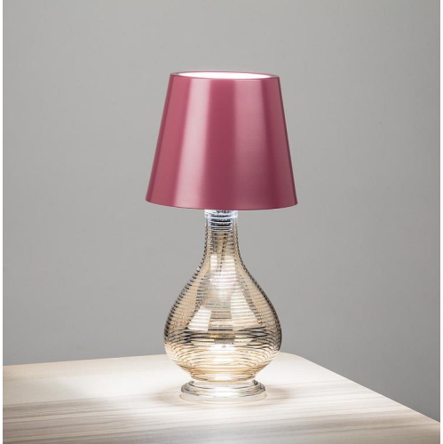 Abbott |Classic Shade LED Bottle Stopper Light- 5"H- Magenta Pink