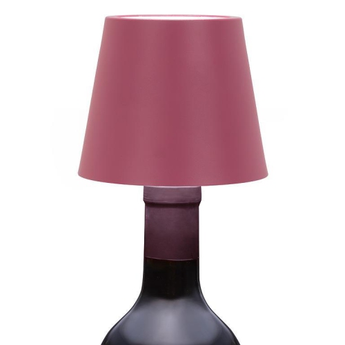 Abbott |Classic Shade LED Bottle Stopper Light- 5"H- Magenta Pink