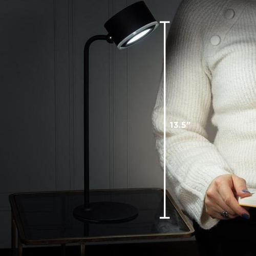 Lampe LED à aimant en forme de tambour Abbott, 4 pièces, lampe rechargeable avec base magnétique – Solution d'éclairage à coller, à pince ou de table