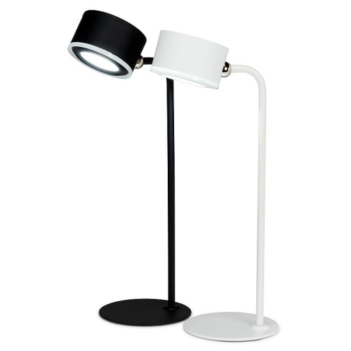 Lampe LED à aimant en forme de tambour Abbott, 4 pièces, lampe rechargeable avec base magnétique – Solution d'éclairage à coller, à pince ou de table