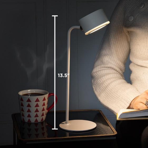 Lampe LED à aimant en forme de tambour Abbott, 4 pièces, lampe rechargeable avec base magnétique – Solution d'éclairage à coller, à pince ou de table