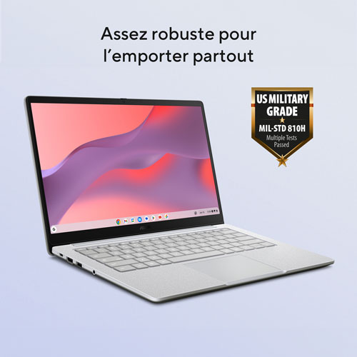 Chromebook CX14 de 14 po d'ASUS avec 3 mois de forfait Google AI Pro - Gris