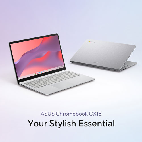 ASUS CX15 15.6" Chromebook - Pure Grey (Intel Celeron N4500/8GB RAM/128GB SSD/ChromeOS)