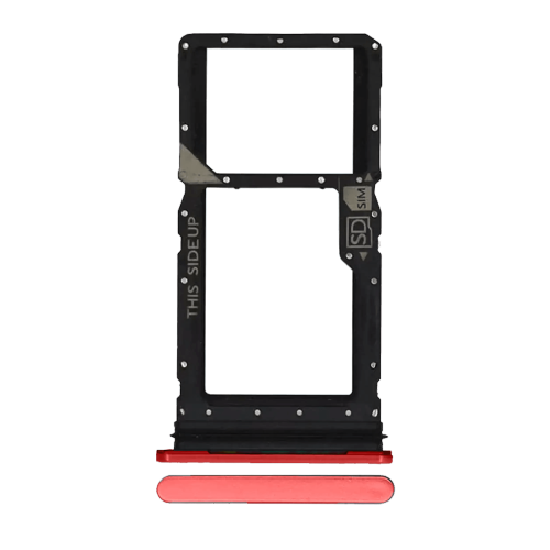Replacement Sim Card Tray Compatible For Motorola Moto G Stylus 5G (Genuine OEM) (Scarlet Wave)