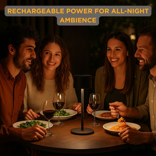 Abbott Classic Solar LED Table Lamp, Solar & USB Rechargeable Light, Dimmable with 3 Brightness Levels – Outdoor-friendly for Patio or Garden, 12",