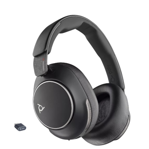 POLY  (Plantronics + Com) Voyager Surround 80 Uc, USB-C, USB-C/a Adapter, (Vs80T, Bt700C), Black, Ww