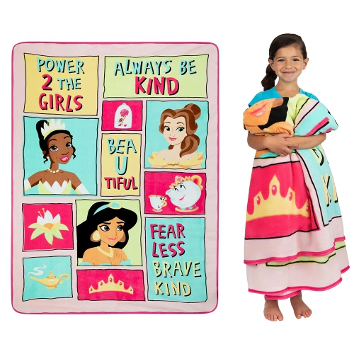 Image 1 of 1.. Princess Bedding Super Soft Plush Micro Raschel Twin/Full Size Blanket for Kids
