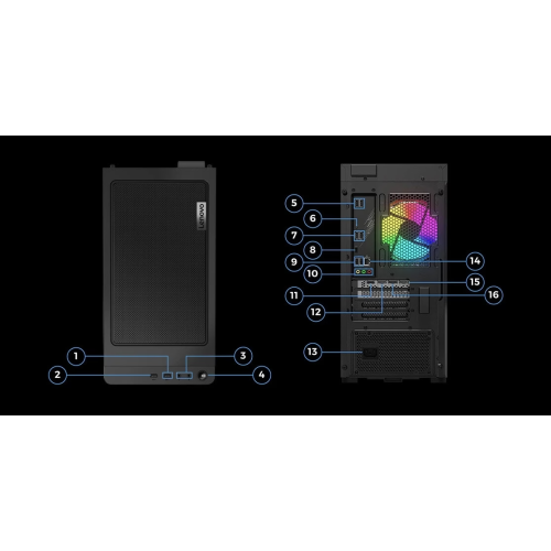 2023 Lenovo Legion T5 Gaming Desktop 12th Intel 12-Core i7-12700 NVIDIA GeForce RTX 3070 8GB GDDR6 32GB DDR5 512GB NVMe SSD 2TB HDD WiFi AX RJ45 HDMI