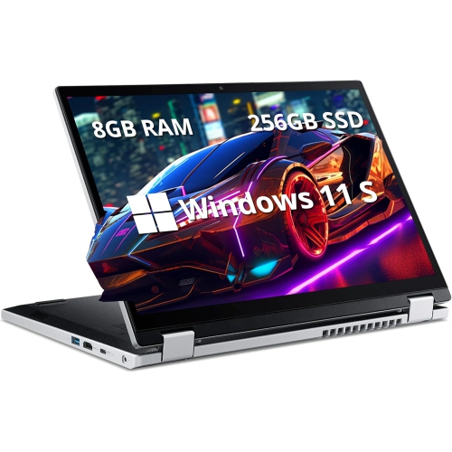 Refurbished - Acer Aspire 3 Spin 14" 2-in-1 Laptop, WUXGA IPS Touchscreen, Intel i3-N305, 8GB LPDDR5x, 256GB SSD, Intel UHD Graphics, Wi-Fi 6,