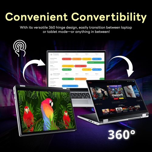 Refurbished - Acer Aspire 3 Spin 14" 2-in-1 Laptop, WUXGA IPS Touchscreen, Intel i3-N305, 8GB LPDDR5x, 256GB SSD, Intel UHD Graphics, Wi-Fi 6,