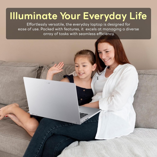 Refurbished - Acer Aspire 3 Spin 14" 2-in-1 Laptop, WUXGA IPS Touchscreen, Intel i3-N305, 8GB LPDDR5x, 256GB SSD, Intel UHD Graphics, Wi-Fi 6,