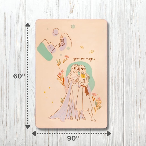 Jeté douillet ultradoux en micro-tricot Rachel multicolore La Reine des neiges 2