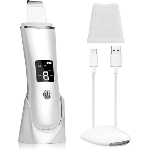 Face Scrubber Skin Spatula-2024 New Blackhead Remover Pore Cleaner,Pore Extractor Face Spatula Deep Cleaning for Facial Skin Care Women Gift(White)