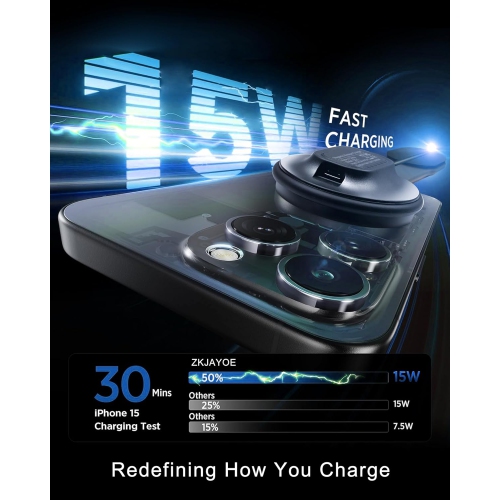 Car Charger Wireless Car Charger Mobile Phone Holder Adjustable Aluminum Arm Super Magnetic Car Holder Suction Cup Holder Black CZ-30 Upgraded