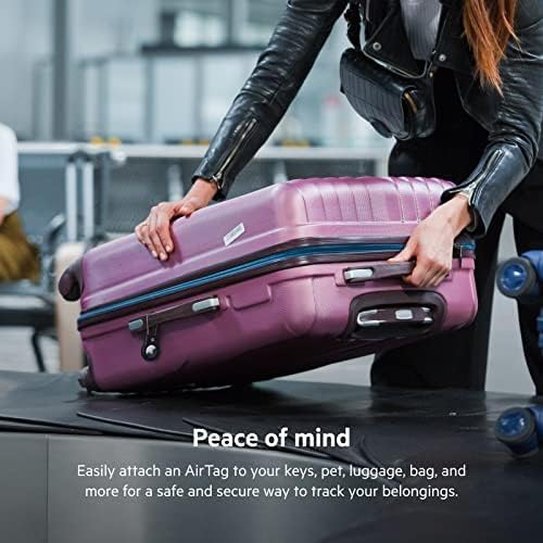 Suitable for Apple AirTag protective case Apple tracker PC security lock anti-lost hanging buckle tracker protective case