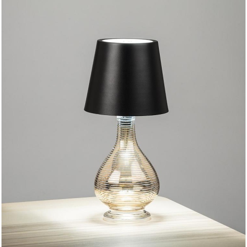 Abbott |Lampe pour bouchon de bouteille Shade LED classique - 5&nbsp;po haut. - Noir
