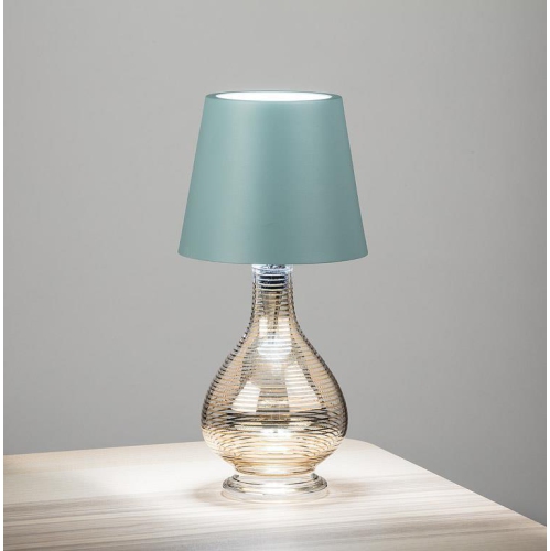 Abbott |Classic Shade LED Bottle Stopper Light- 5"H- Light Blue