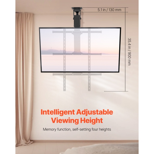 VEVOR&nbsp;Motorized&nbsp;Ceiling&nbsp;TV&nbsp;Mount,&nbsp;for&nbsp;32&nbsp;to&nbsp;65&nbsp;Inch&nbsp;TV,Adjustable&nbsp;Motorized&nbsp;Flip&nbsp;Down