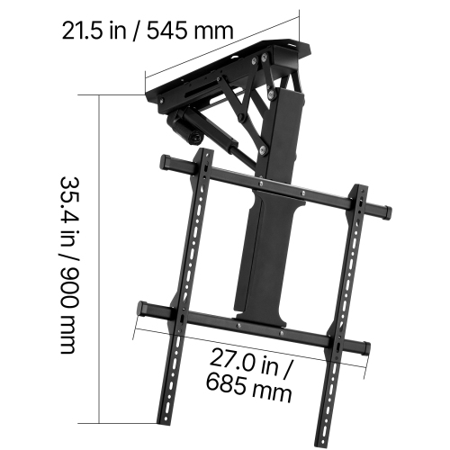 VEVOR&nbsp;Motorized&nbsp;Ceiling&nbsp;TV&nbsp;Mount,&nbsp;for&nbsp;32&nbsp;to&nbsp;65&nbsp;Inch&nbsp;TV,Adjustable&nbsp;Motorized&nbsp;Flip&nbsp;Down