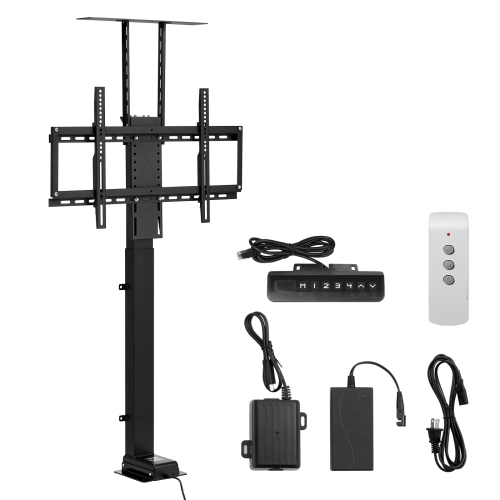 VEVOR Motorized TV Lift Stand, 120lbs max Load Adjustable TV Lift Stand Mount Bracket, Vertical Electric TV Bracket with Remote Control, with Max