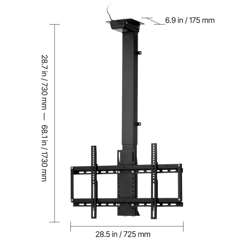 VEVOR&nbsp;Motorized&nbsp;Ceiling&nbsp;TV&nbsp;Mount,&nbsp;for&nbsp;32&nbsp;to&nbsp;55&nbsp;Inch&nbsp;TV,&nbsp;Electric&nbsp;Adjustable&nbsp;Ceiling&n