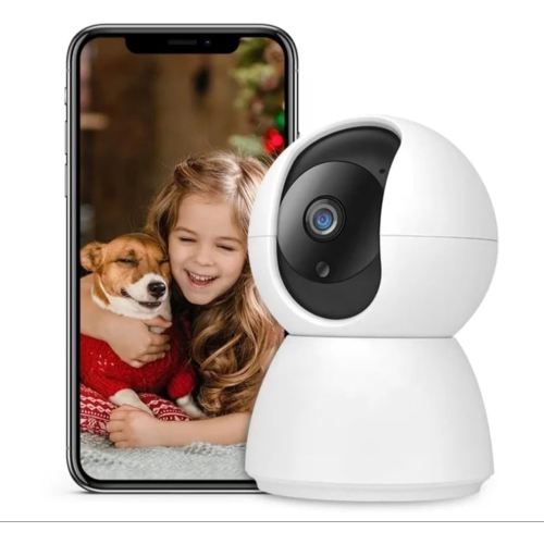 Baby Monitoring Camera with Mobile App, WiFi Indoor Security Camera, Support SD Card, Cloud Storage.