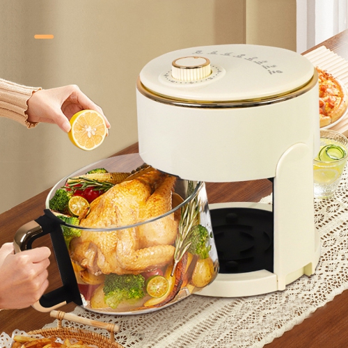 Air fryer household large capacity toaster breakfast machine, suitable for 3-5 people family, easy to adjust the temperature and time, suitable for