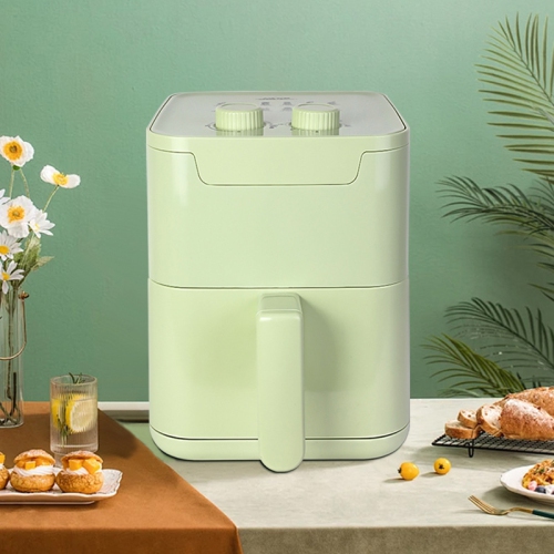 Air fryer household large capacity toaster breakfast machine, suitable for 3-5 people family, easy to adjust the temperature and time, suitable for