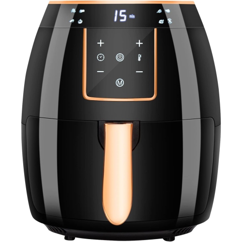 Air fryer household large capacity French fries machine multifunctional electric fryer digital touch screen temperature control fast air crisp