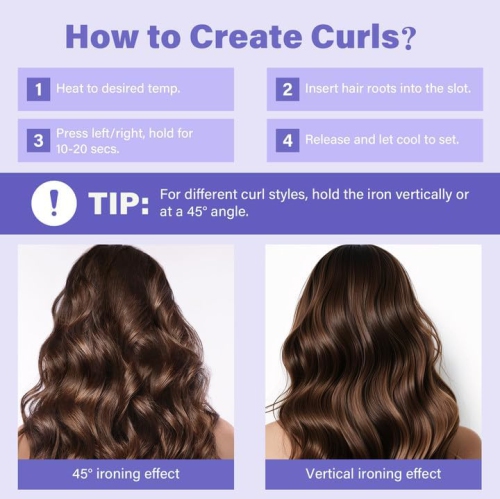 Fully automatic negative ion liquid crystal curling iron, no hair damage, electric rotation big wave lasting shaping 32mm big curl, 4 temperature