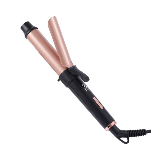 25mm Electric Curling Iron, Mini Travel Electric Curling Iron Hairdressing Tools Coated heat conductor, five-stage temperature adjustment, 5 minutes