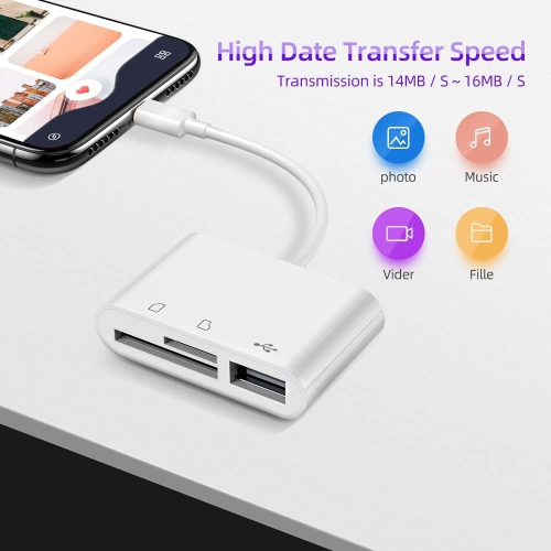 Card reader three in one sd multi-function typec mobile phone android usb adapter multi-port reading mini type-c to sd/tf dual card + USB